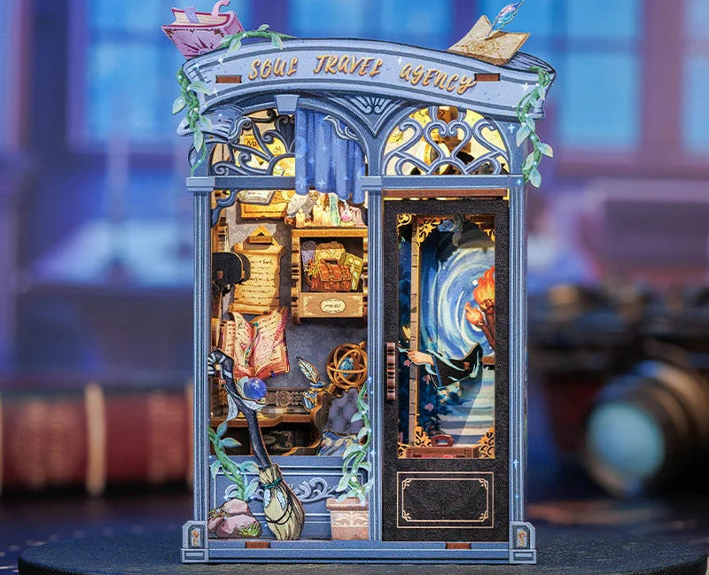 Book Nook Soul Travel Agency – DIY avec éclairage LED intégré