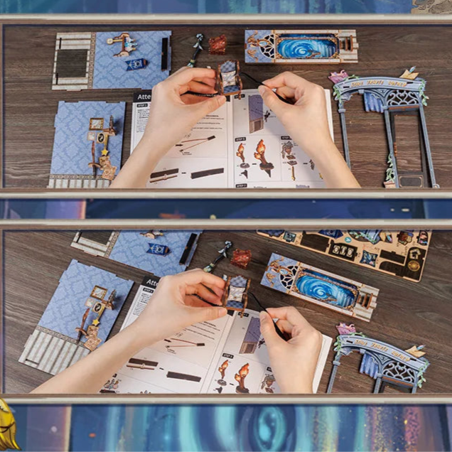 Book Nook Soul Travel Agency – DIY avec éclairage LED intégré