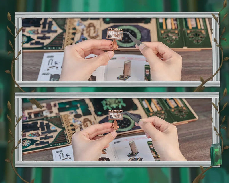 Book Nook The Darkness Herbarium – DIY avec éclairage LED intégré